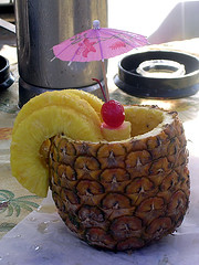 Photo of a piña colada cocktail by Tammy Green. Some rights reserved.